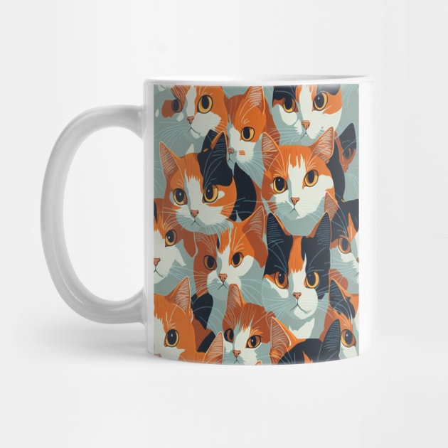 Colorful Cat Pattern by Banyu_Urip